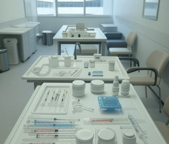 Clínica de enfermagem estética em Brasília com equipamentos médicos, destacando temores sobre riscos à saúde.