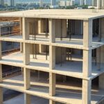 Canteiro de obras da UPA no Guará com concretagem da laje e investimento do GDF.