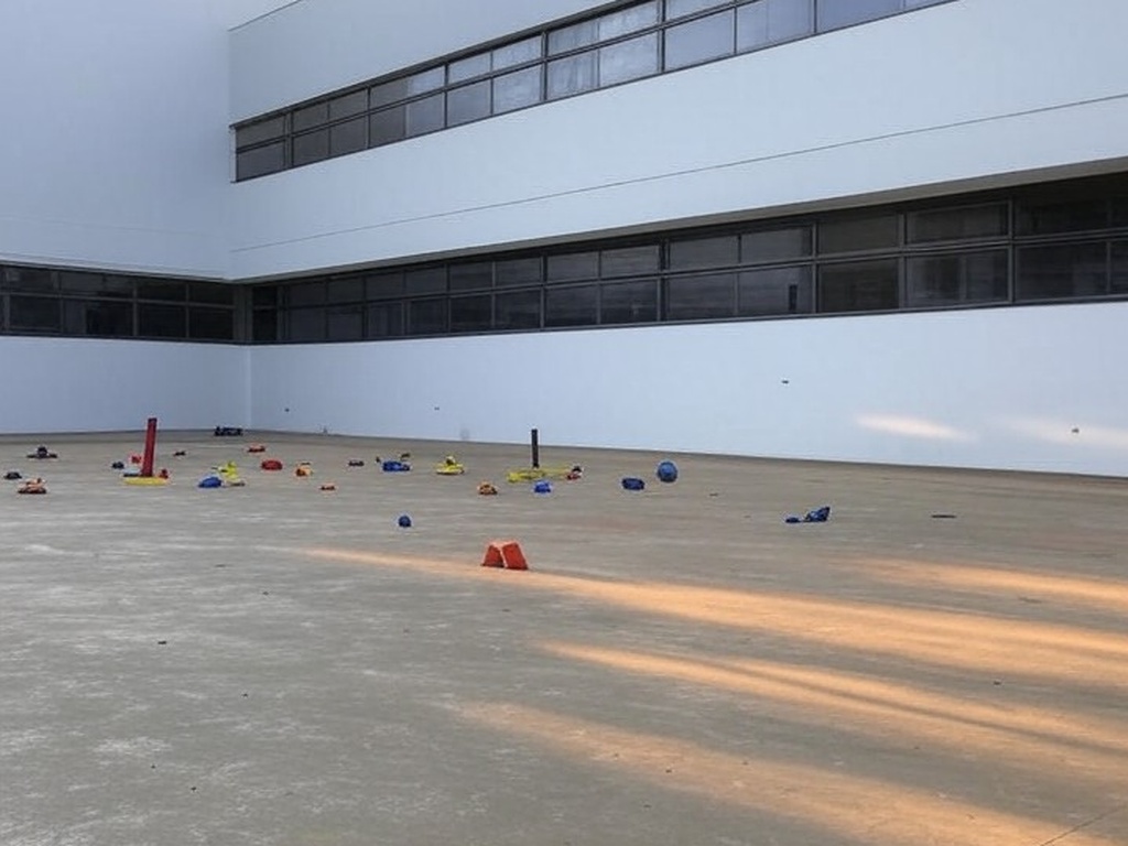 Creche vazia em Brasília com câmeras de vigilância, representando caso de agressão a crianças no DF.