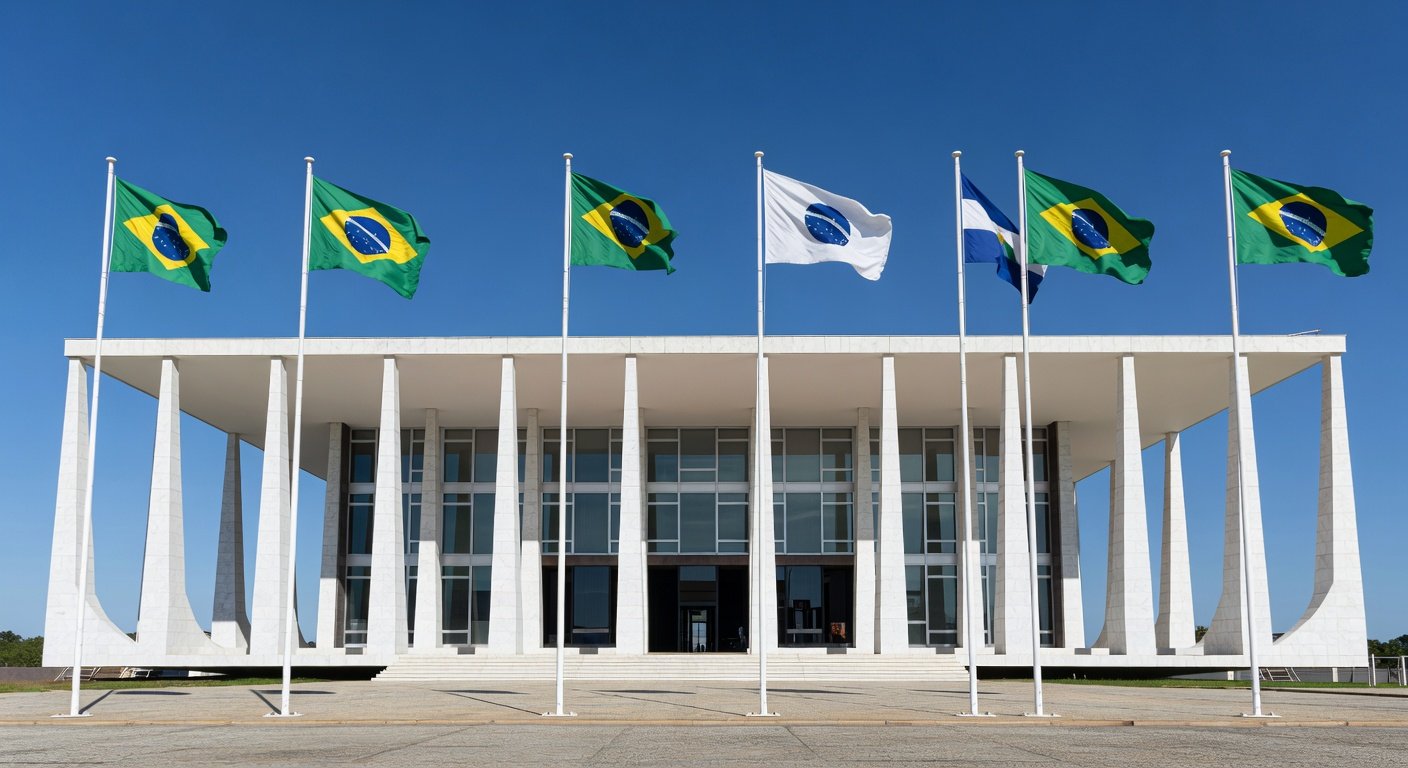 Edifício do STF em Brasília, representando negação de mensagens e reforço à transparência judicial.