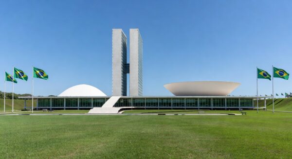 Edifício do Congresso Nacional em Brasília, simbolizando discussões legislativas sobre escalas de trabalho.