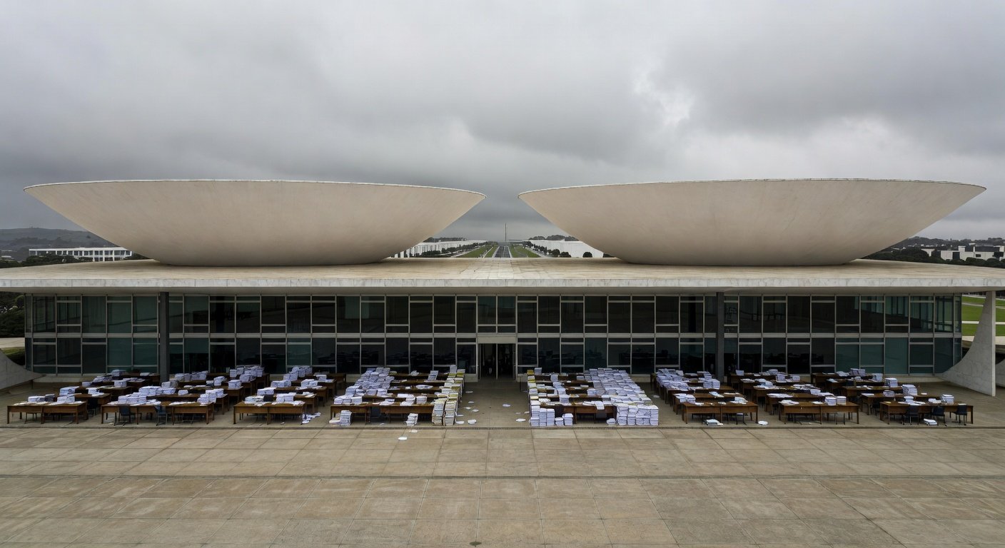 Edifício da CLDF em Brasília sob céu nublado, representando aprovação de projeto que onera cofres públicos do DF.