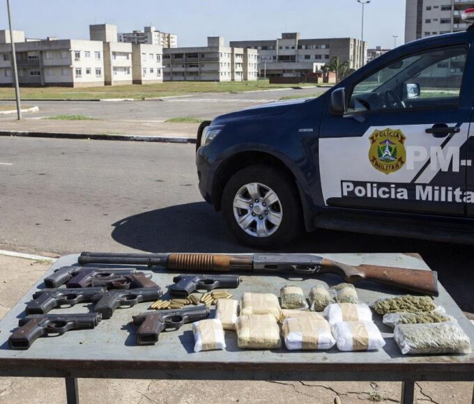 PM-DF apreende armas, munições e drogas em Samambaia e Itapoã