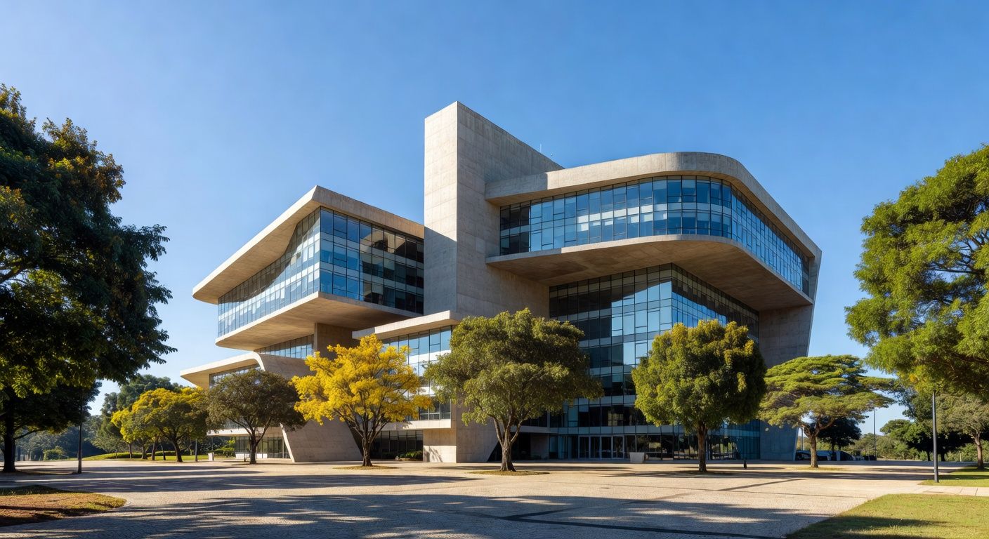 Fachada de edifício de administração regional no DF após decisão judicial
