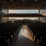Fachada da Câmara Legislativa do DF em Brasília ao final do semestre legislativo