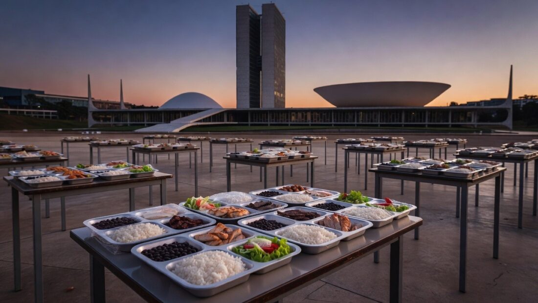 Refeições gratuitas em programa da Câmara do DF para combater fome crescente
