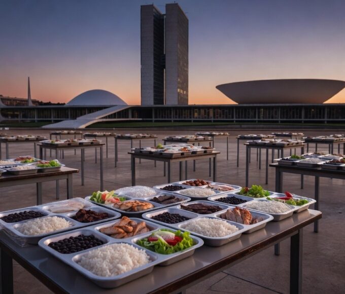 Refeições gratuitas em programa da Câmara do DF para combater fome crescente