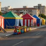 Rua de lazer no Guará II com equipamentos recreativos para edição de férias em Brasília