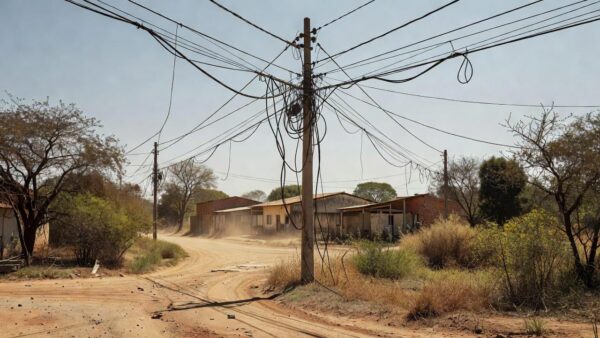 Fios elétricos desencapados em rua de Itapoã, Brasília