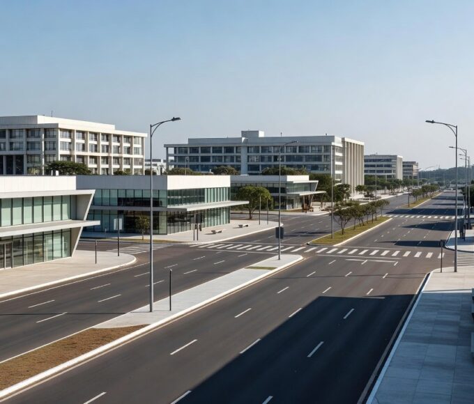 Centro comercial em Brasília representando o setor de comércio do DF