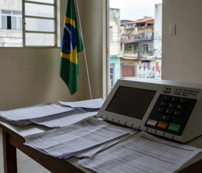Urna eletrônica e manifesto eleitoral simbolizando representatividade nas eleições de 2026 no Brasil