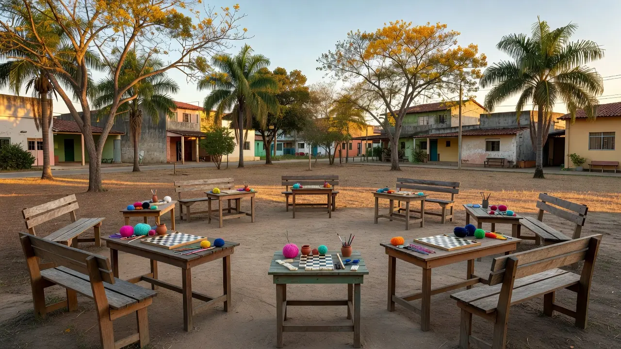 Espaço comunitário no Itapoã com atividades gratuitas para idosos do projeto Viver 60+