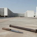 Rua em Brasília com faca e barra de ferro, impedimento de agressão por policial militar