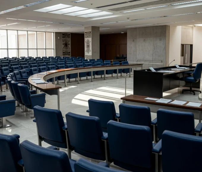 Prédio da Câmara Legislativa do DF em Brasília sobre candidatos do MDB