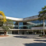 Fachada de escola pública em Brasília representando a Secretaria de Educação do DF
