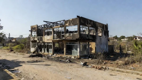 Comércio em Planaltina danificado por incêndio