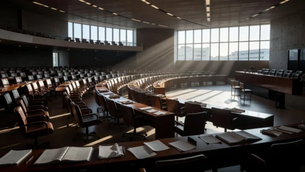 Vista do prédio da CLDF em Brasília simbolizando acumulação de poderes e frustração da população do DF