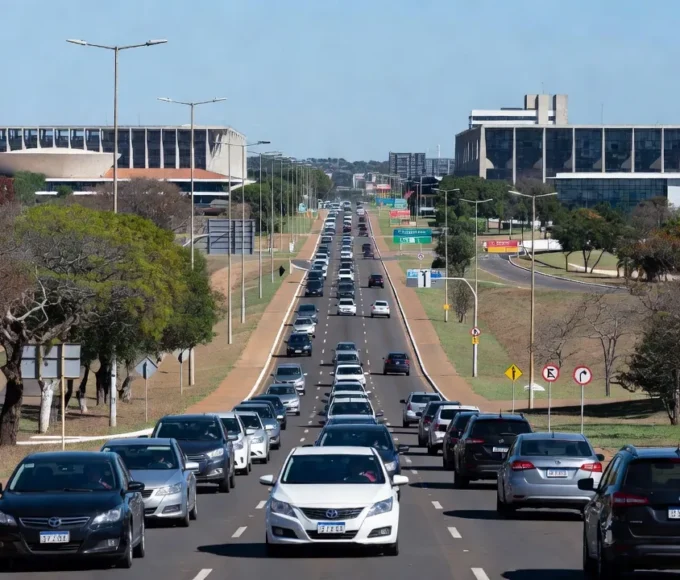 Carreatas nas ruas do Núcleo Bandeirante e Candangolândia em Brasília