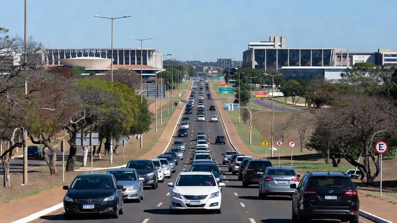 Carreatas nas ruas do Núcleo Bandeirante e Candangolândia em Brasília