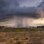 Chuva isolada sobre Brasília durante a seca no DF