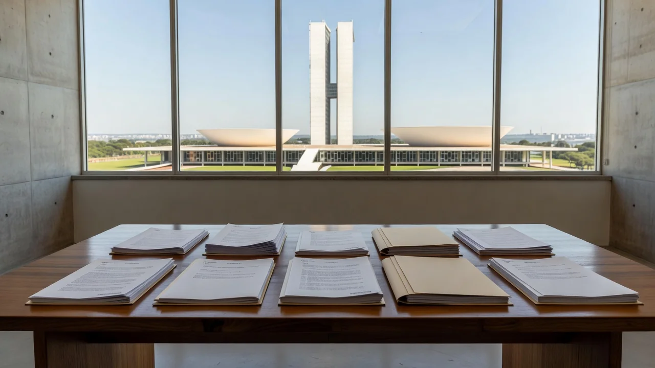 Documentos com propostas do Codese-DF para o governo do DF em Brasília