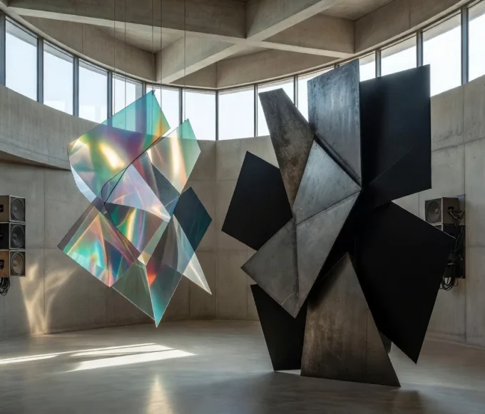 Exposição de arte contemporânea com intervenções sonoras em Brasília